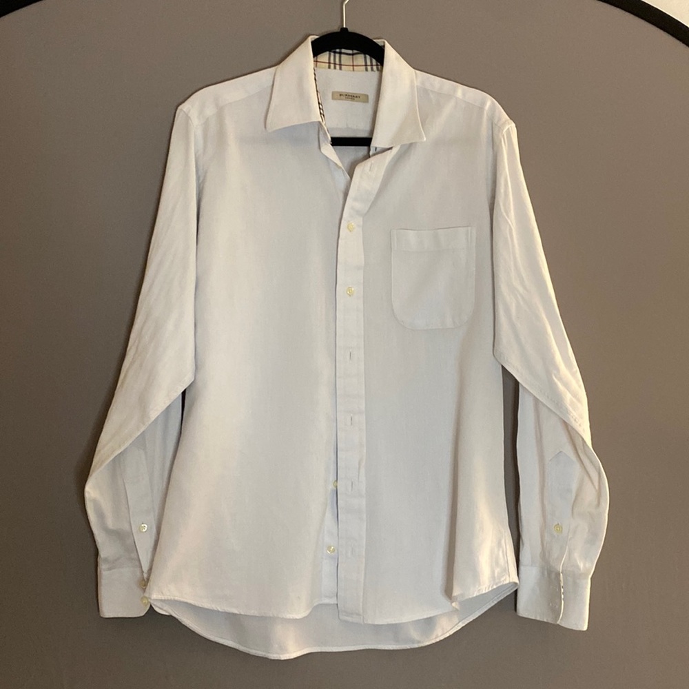 Authentic Burberry White Button Up! - image 1